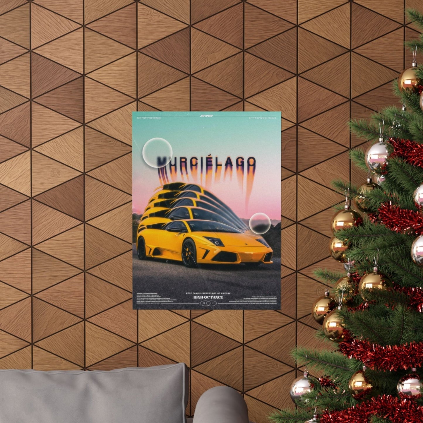 Murciélago Matte Vertical Poster - REVVN | Streetwear For Automotive Enthusiasts