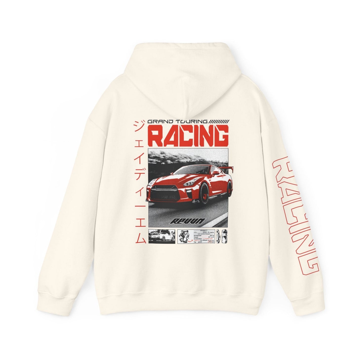 Grand Touring Racing (GTR) Hoodie - REVVN | Streetwear For Automotive Enthusiasts