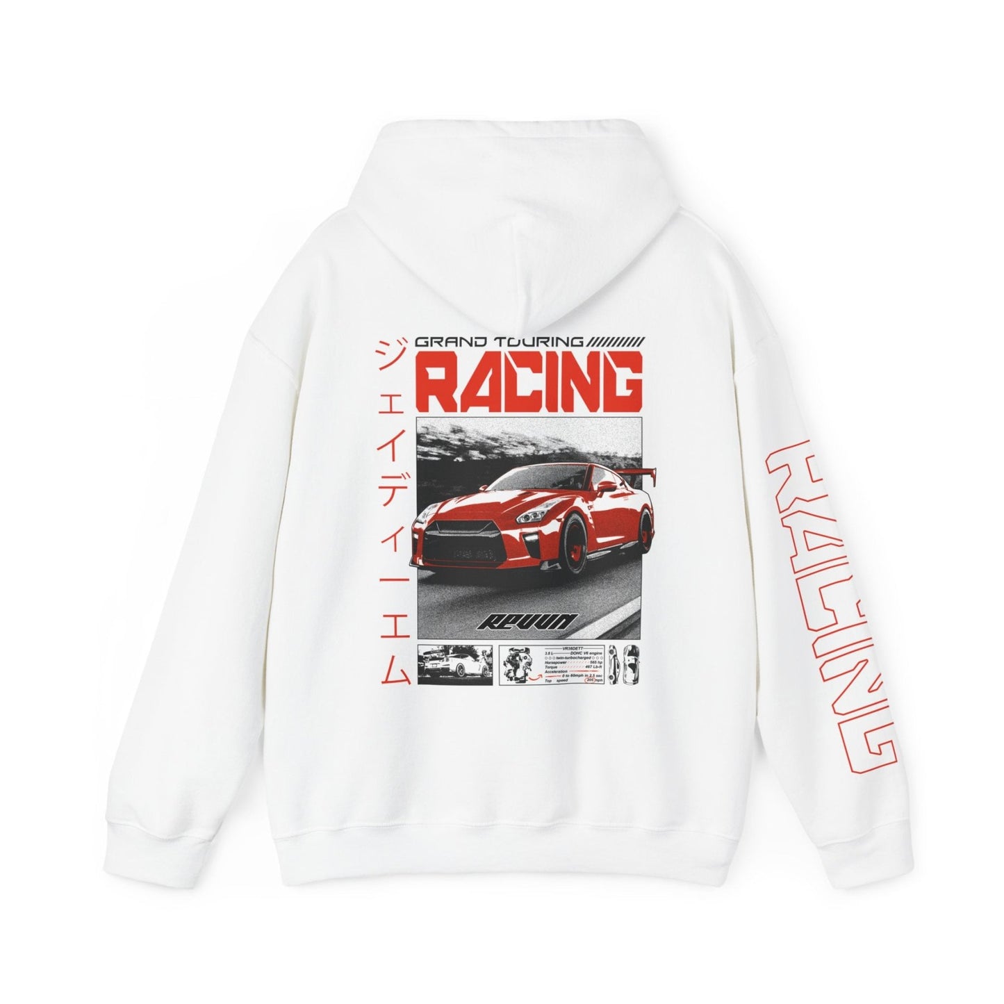Grand Touring Racing (GTR) Hoodie - REVVN | Streetwear For Automotive Enthusiasts