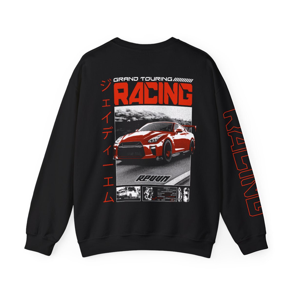 Grand Touring Racing (GTR) Sweatshirt - REVVN | Streetwear For Automotive Enthusiasts