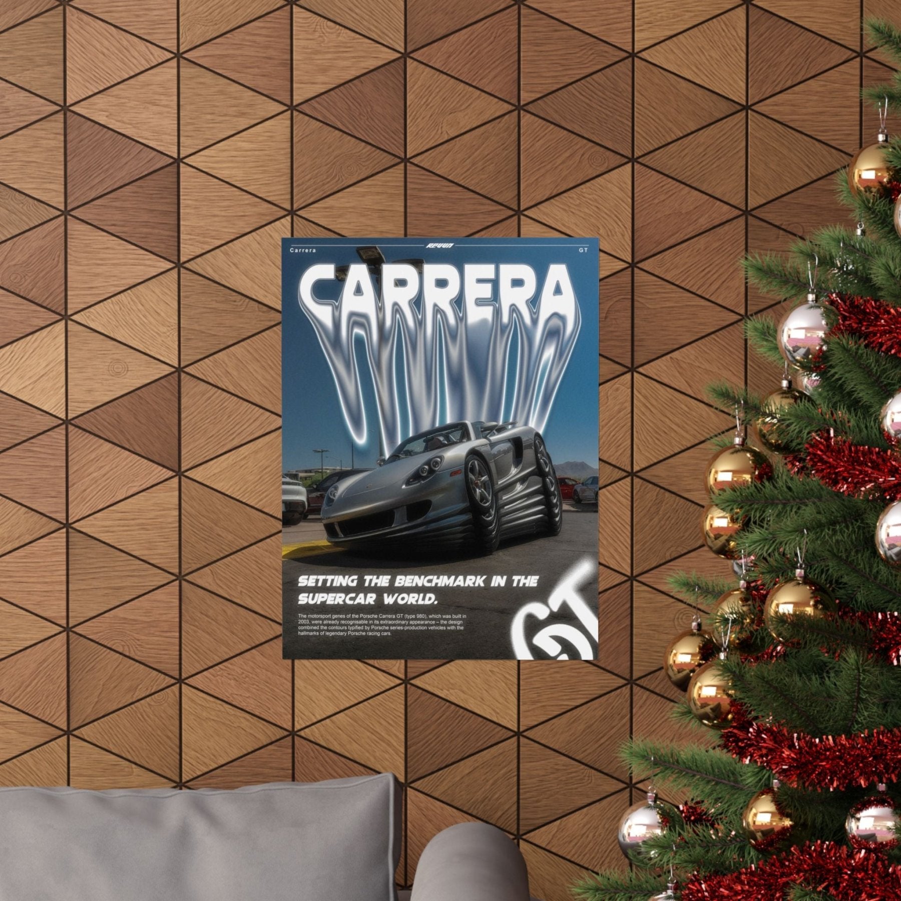 Carrera GT Matte Vertical Poster - REVVN | Streetwear For Automotive Enthusiasts