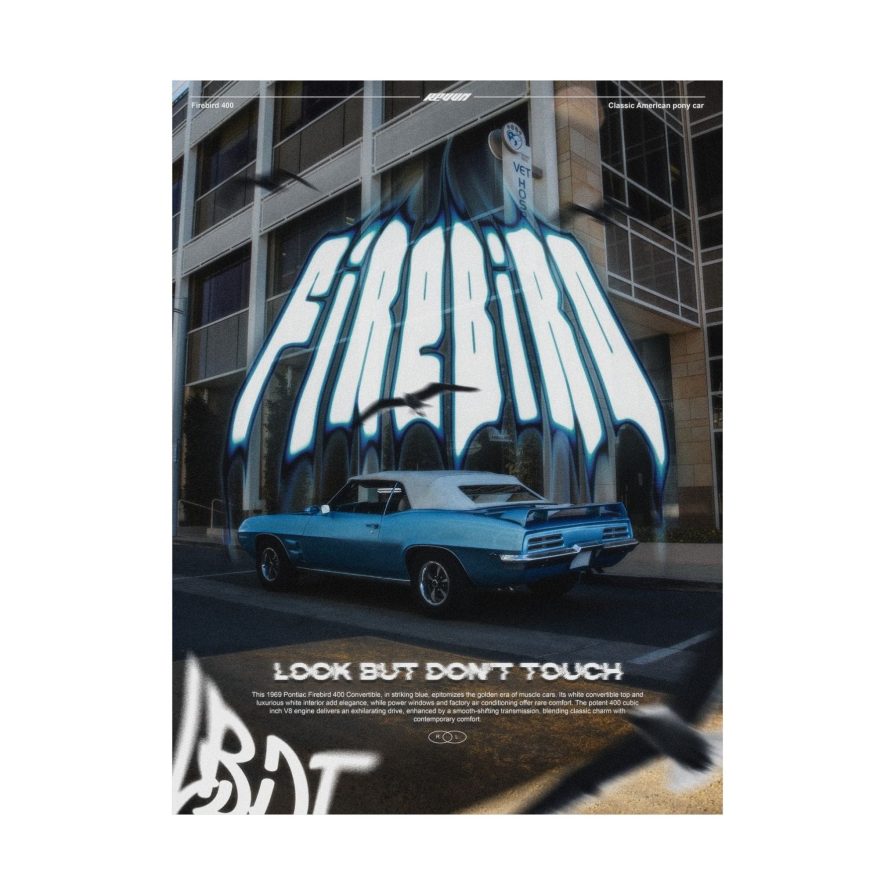 Firebird Vertical Poster - REVVN | Streetwear For Automotive Enthusiasts