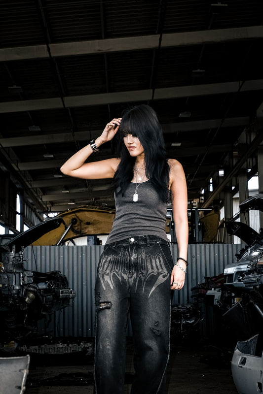 Underdog Distressed Baggy Jeans - RJ001
